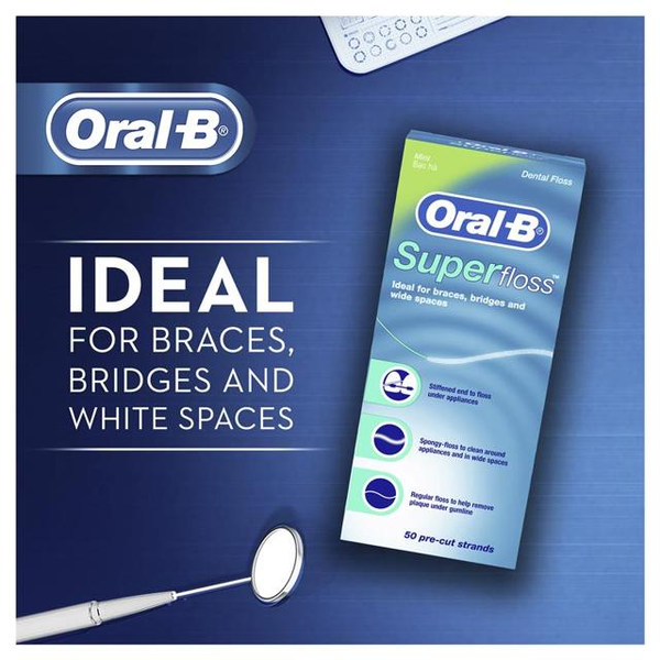 Oral B Superfloss 50 Pre Cut Strands