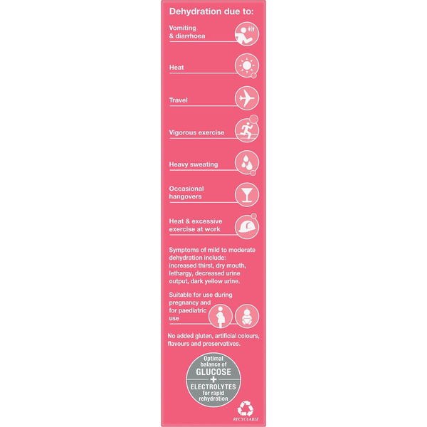 Hydralyte Strawberry Kiwi 40 Effervescent Electrolyte Tablets