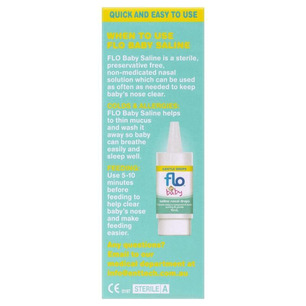 3X Flo Baby Saline Nasal Drops 15ml