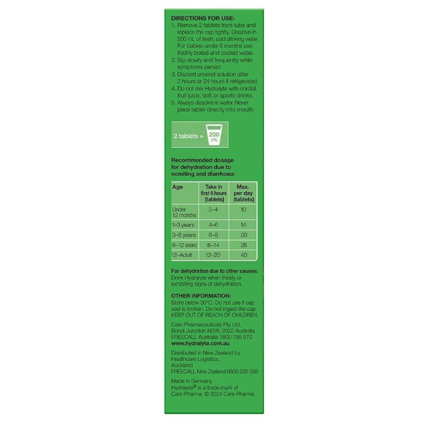 Hydralyte Pineapple Breeze 20 Effervescent Electrolyte Tablets