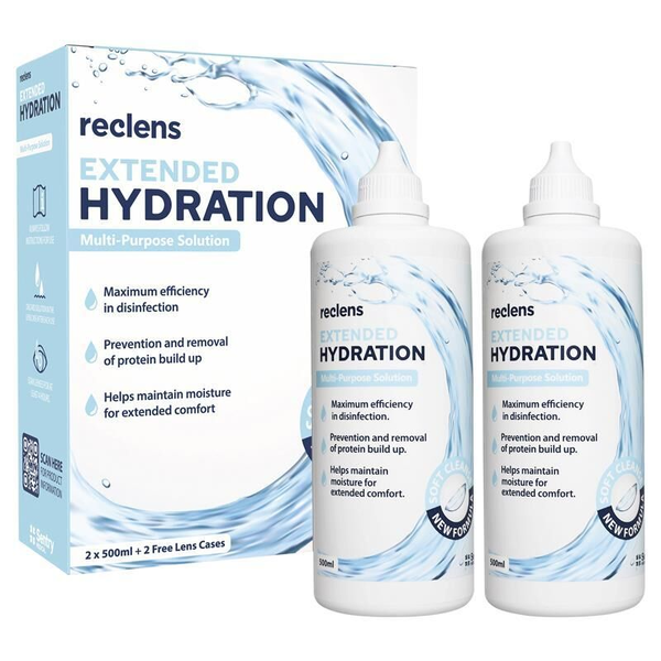 Reclens Extended Hydration Multi-Purpose 2 X 500ml