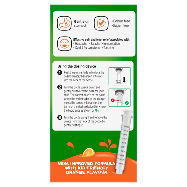 Panadol Children 1 - 5 Years Orange 100ml Suspension