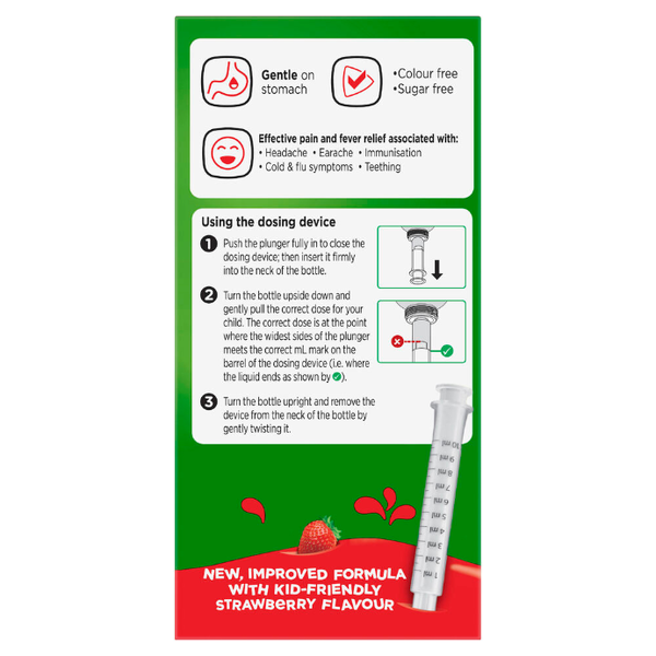 Panadol Children 5 - 12 Years Strawberry 100ml Suspension