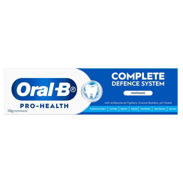 Oral B Pro Health Complete Defence System Whitening Toothpaste 110g