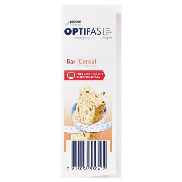 Optifast VLCD Bar Cereal With Cranberry 6 x 65g