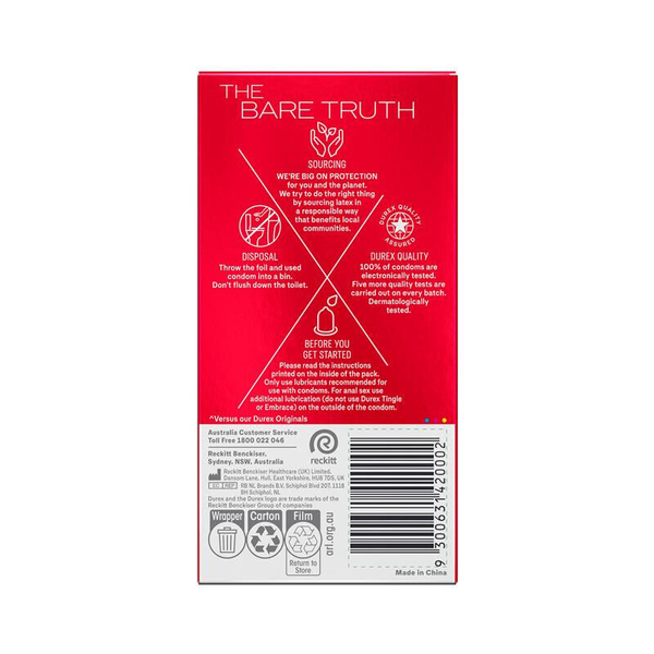 Durex Thin Feel Regular Fit 10 Condoms