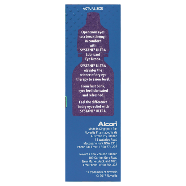 Systane Ultra Lubricant Eye Drops Twin Pack 2 x 10ml