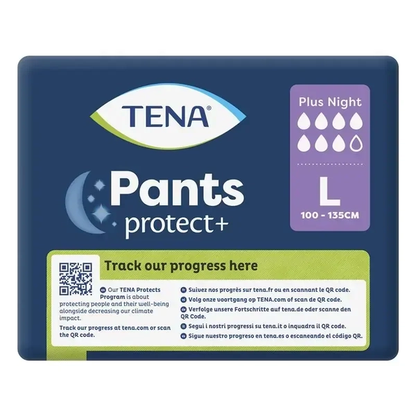Tena Pants Protect+ Plus Night 12 Pants - Large