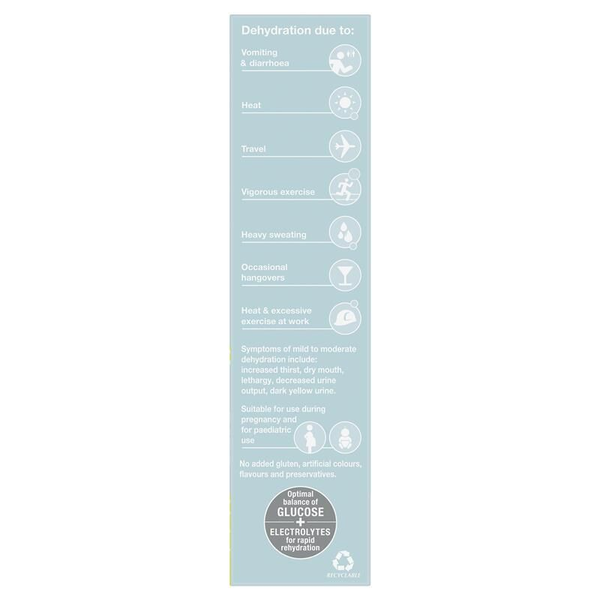 Hydralyte Colour Free Lemonade 20 Effervescent Electrolyte Tablets