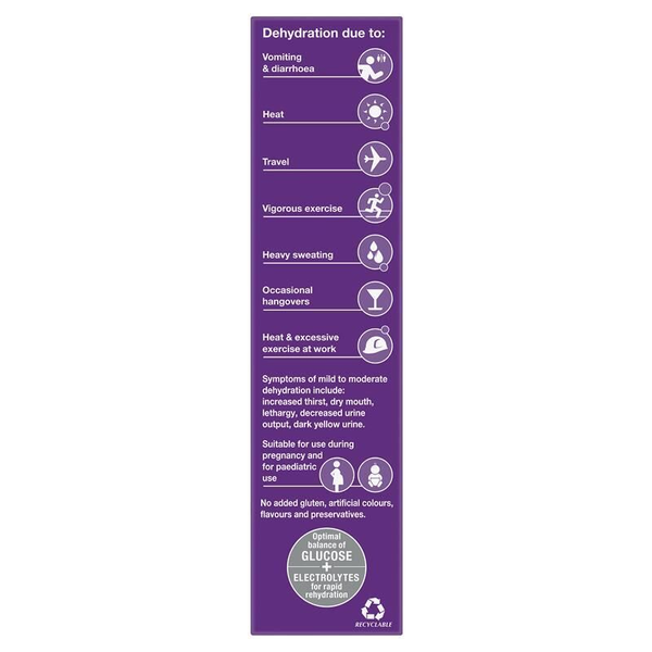 Hydralyte Apple Blackcurrant 20 Effervescent Electrolyte Tablets 
