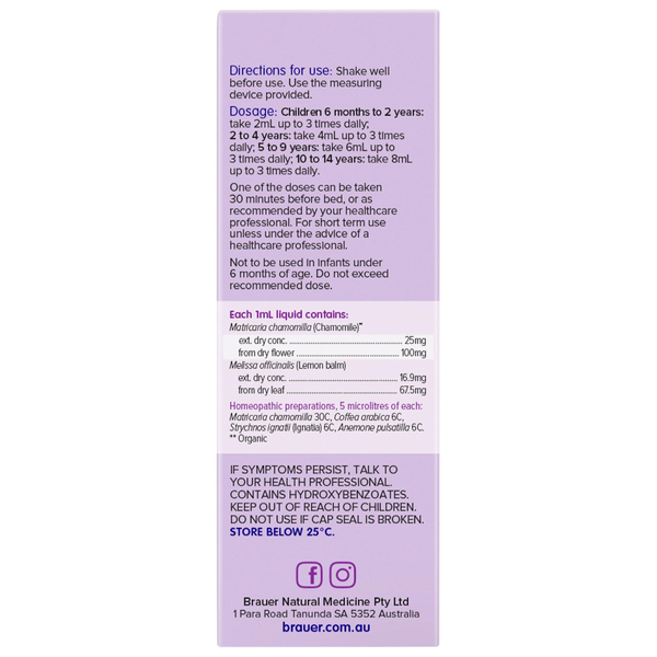 Brauer Baby & Child Sleep Oral Liquid 100ml
