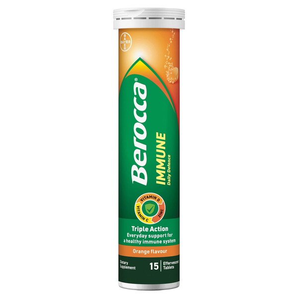 Berocca Immune Daily Defence Orange 15 Effervescent Tablets
