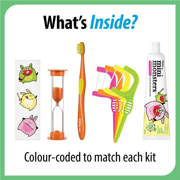 Piksters Mini Monsters Oral Care Kit Assorted