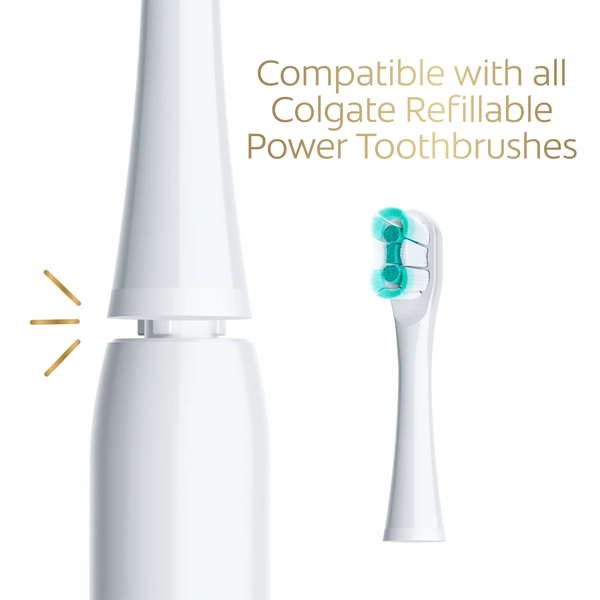 Colgate Total Active Prevention Replacement Soft Brush Heads 2 Pack
