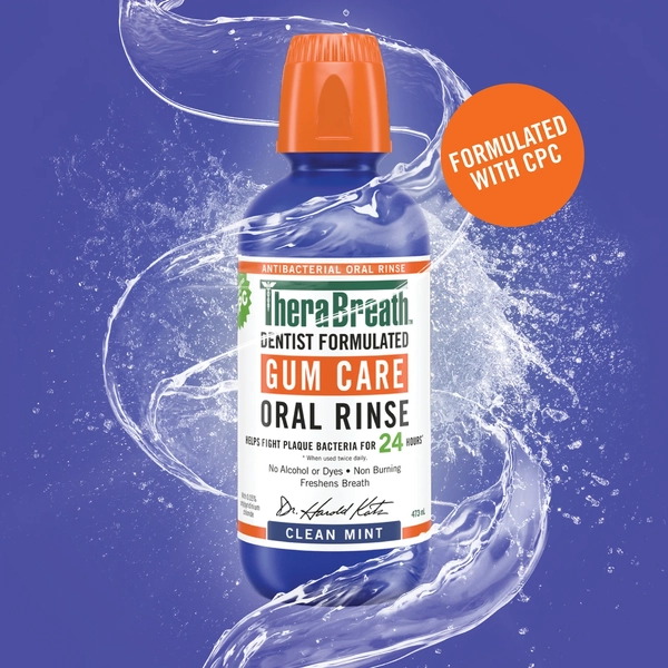 Therabreath Gum Care Oral Rinse Clean Mint 473ml