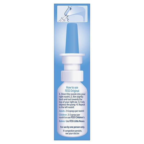 3X Fess Original Saline Nasal Spray 30ml