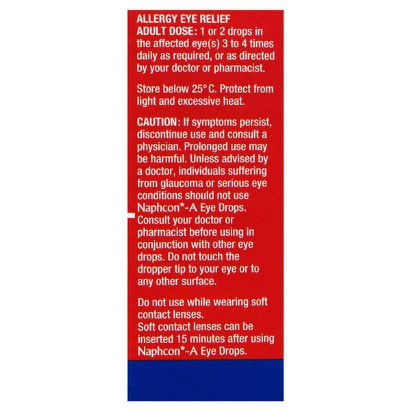 3X Naphcon-A Eye Drops 15ml Allergy Eye Relief