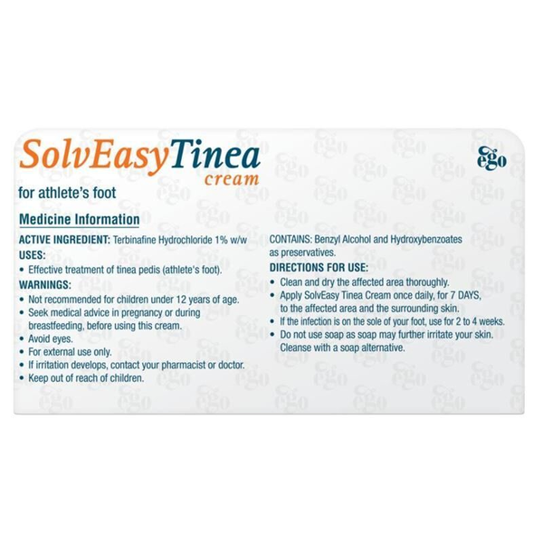 3X Ego SolvEasy Tinea Cream For Athlete's Foot 15g