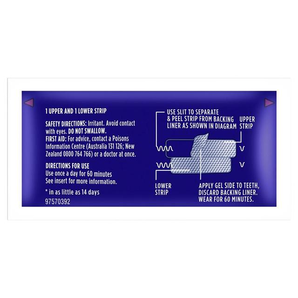 Oral B 3D White Whitestrips Lux Advanced Seal 14 Treatments