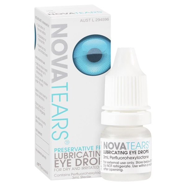 Nova Tears Preservative Free Lubricating Eye Drops 3ml