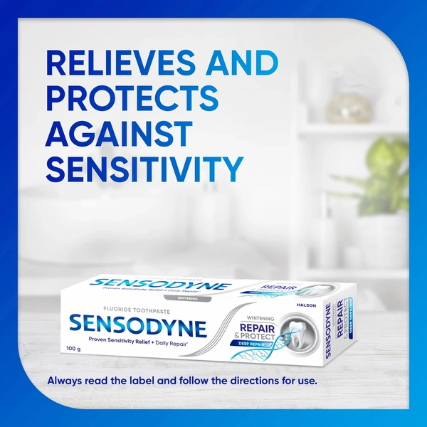 Sensodyne Repair And Protect Deep Repair Whitening Toothpaste 100g