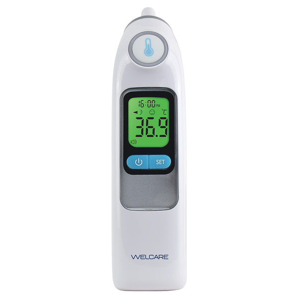 Welcare Ear Thermometer 2 in 1 + Welcare Thermometer Replacement Probe 60 Covers