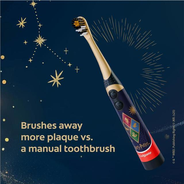 Colgate Kids Harry Potter Extra Soft Powered Toothbrush 1 Pack