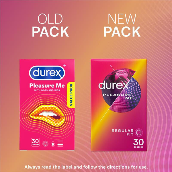 Durex Pleasure Me Regular Fit 30 Condoms