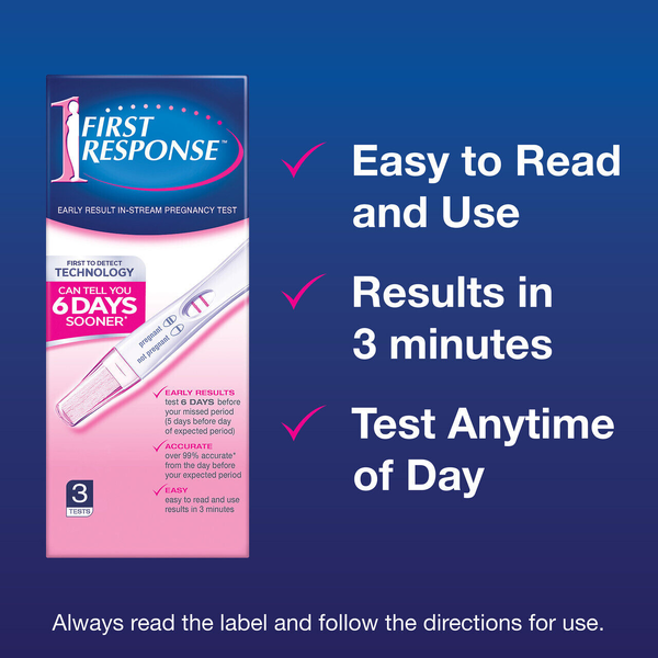 First Response Early Result In-Stream Pregnancy Test - 3 Tests