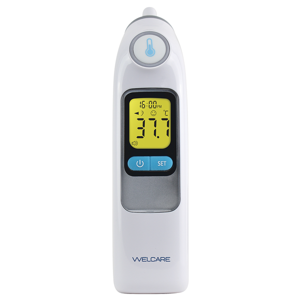 Welcare Ear Thermometer 2 in 1 + Welcare Thermometer Replacement Probe 60 Covers