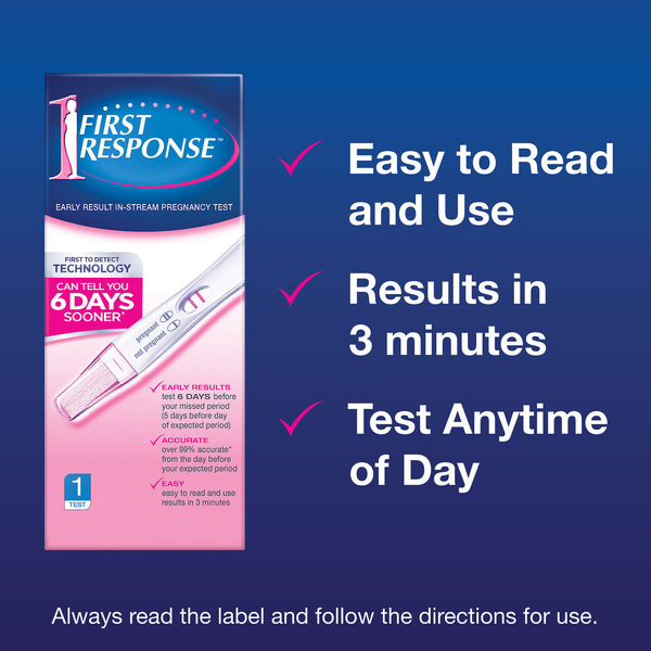 First Response Early Result In-Stream Pregnancy Test - 1 Test