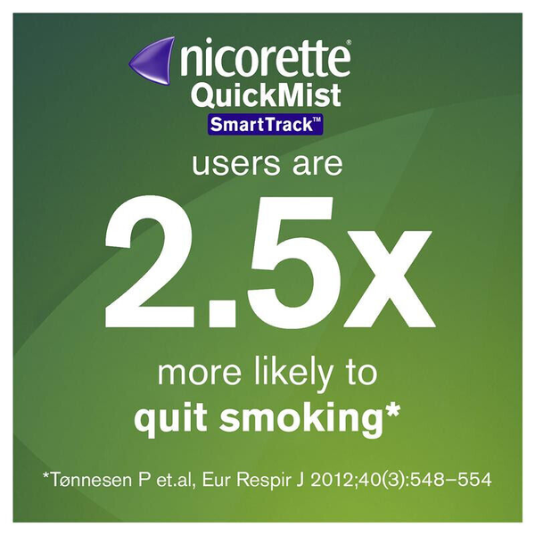Nicorette QuickMist SmartTrack Mouth Spray Freshmint 150 Sprays