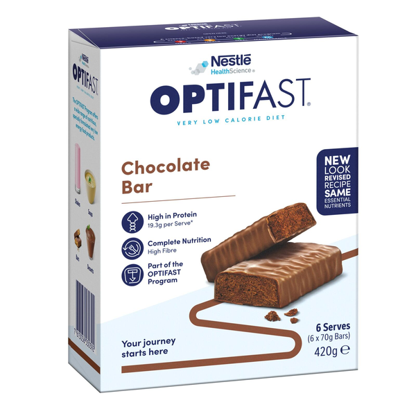 Optifast VLCD Bar Chocolate 6 x 70g