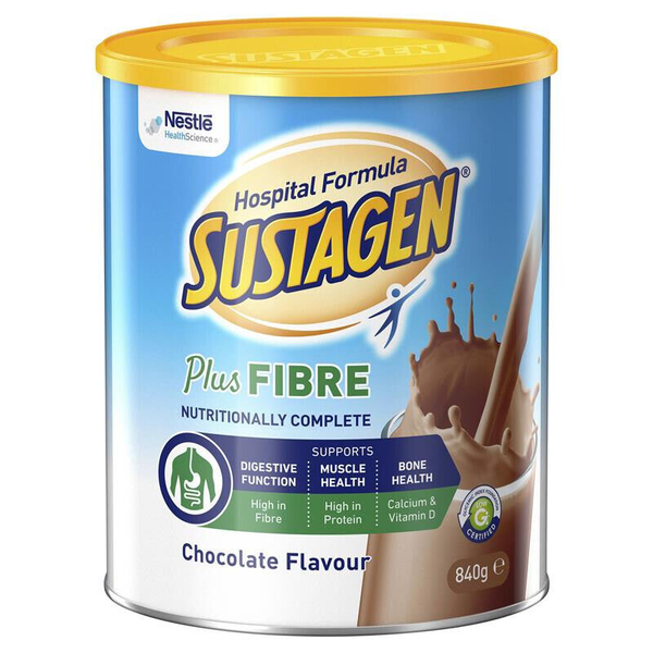 Sustagen Hospital Formula Plus Fibre 840g Chocolate Flavour