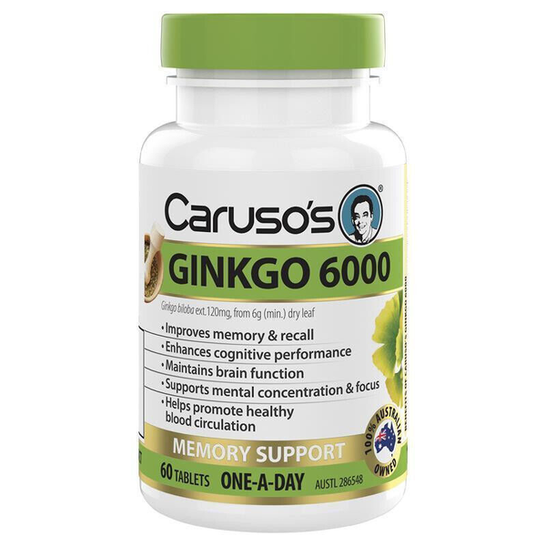 Caruso's Ginkgo 6000 60 Tablets