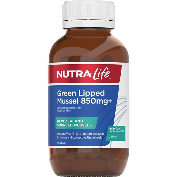 Nutra Life Green Lipped Mussel 850mg+ 90 Capsules