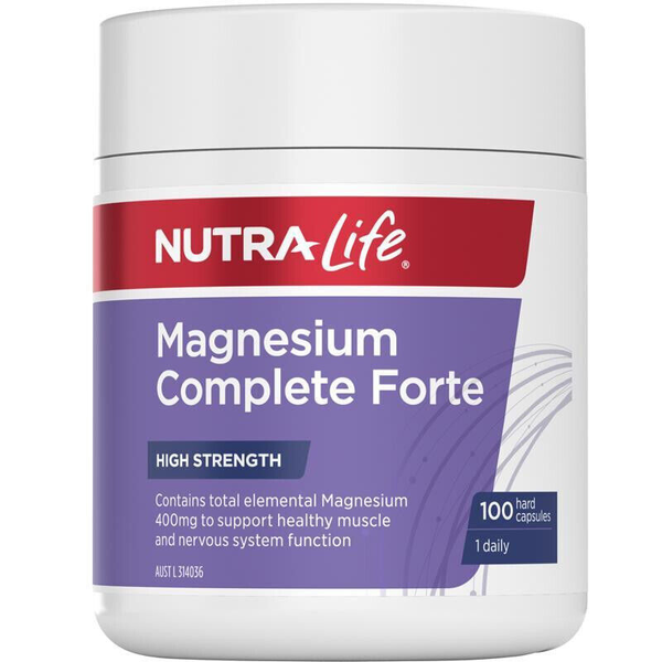 Nutra Life Magnesium Complete Forte High Strength 100 Capsules