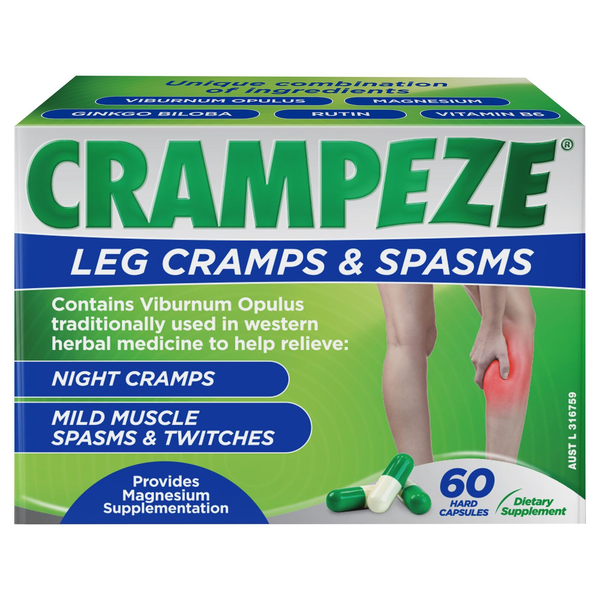 Crampeze Leg Cramps &amp; Spasms 60 Capsules