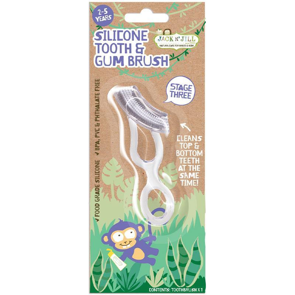 Jack N' Jill Silicone Tooth &amp; Gum Brush Stage Three
