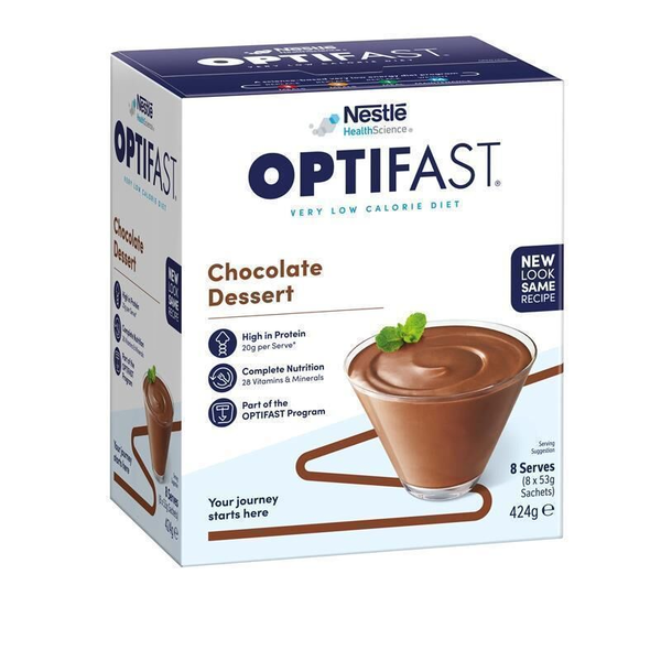 Optifast VLCD Dessert Chocolate 8 x 53g Sachets