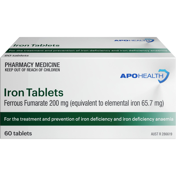 APH Iron Tablets 60 Tablets