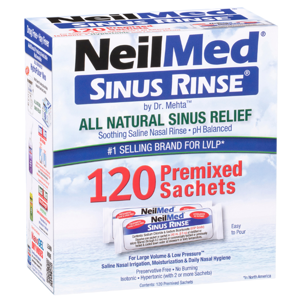 Neilmed Sinus Rinse Refill 120 Premixed Sachets