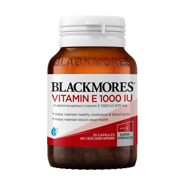 Blackmores Vitamin E 1000 IU 30 Capsules