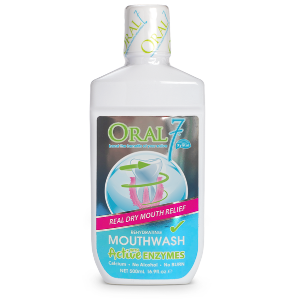 Oral 7 Rehydrating Mouthwash With Active Enzymes 500ml Real Dry Mouth Relief