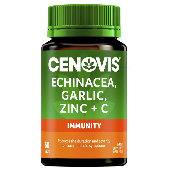 Cenovis Echinacea, Garlic, Zinc + C 60 Tablets