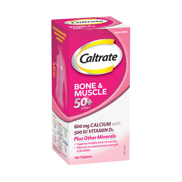 Caltrate Bone &amp; Muscle 50+ Years 100 Tablets