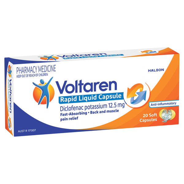 Voltaren Rapid Liquid Capsule 20 Soft Capsules