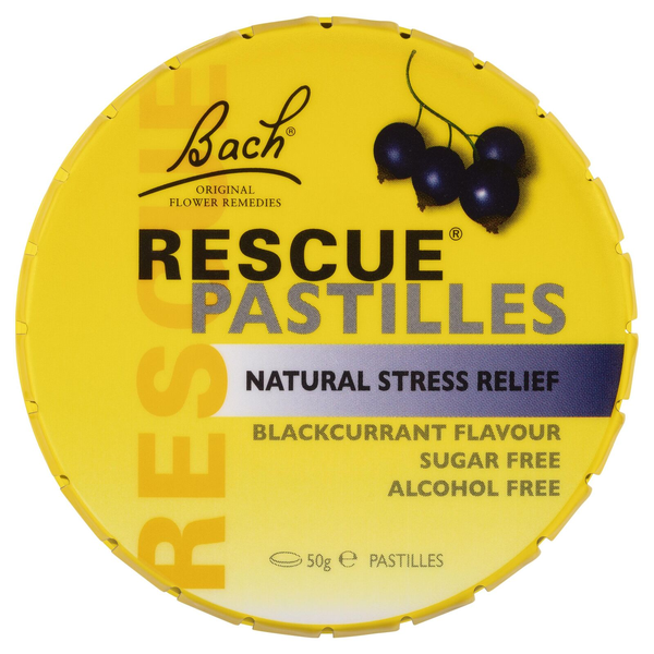 Bach Rescue Pastilles Blackcurrant 50g