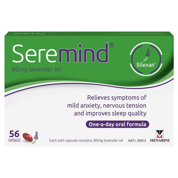 Seremind 80mg Lavander Oil 56 Capsules
