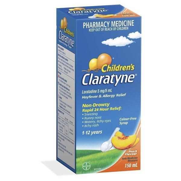Claratyne Children's Peach Flavoured 150ml Syrup
